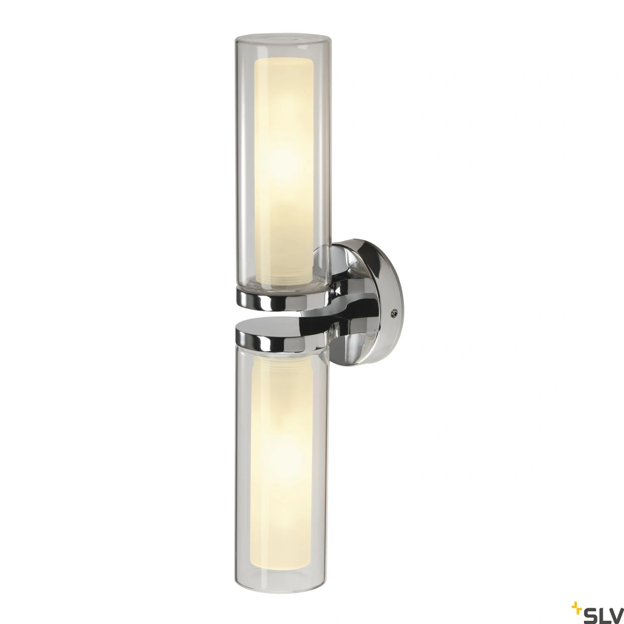 WL 106 cil perete, E14, max 2x40W, IP44, crom, sticla dubla