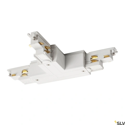 S-TRACK DALI T-conector cu electrod impamant dreapta, alb