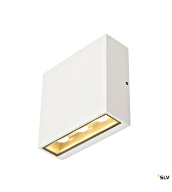 BIG QUAD UP/DOWN aplica, 6x1W, 3000K, IP54, patrat, alb