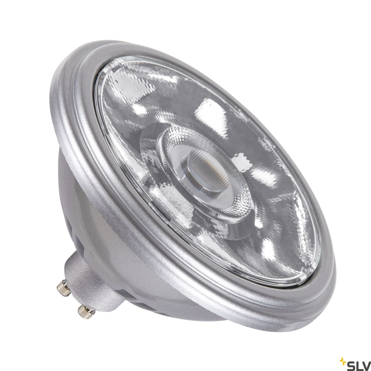 QPAR111 GU10, LED lamp argintiu 12,5W 2700K CRI90 10°