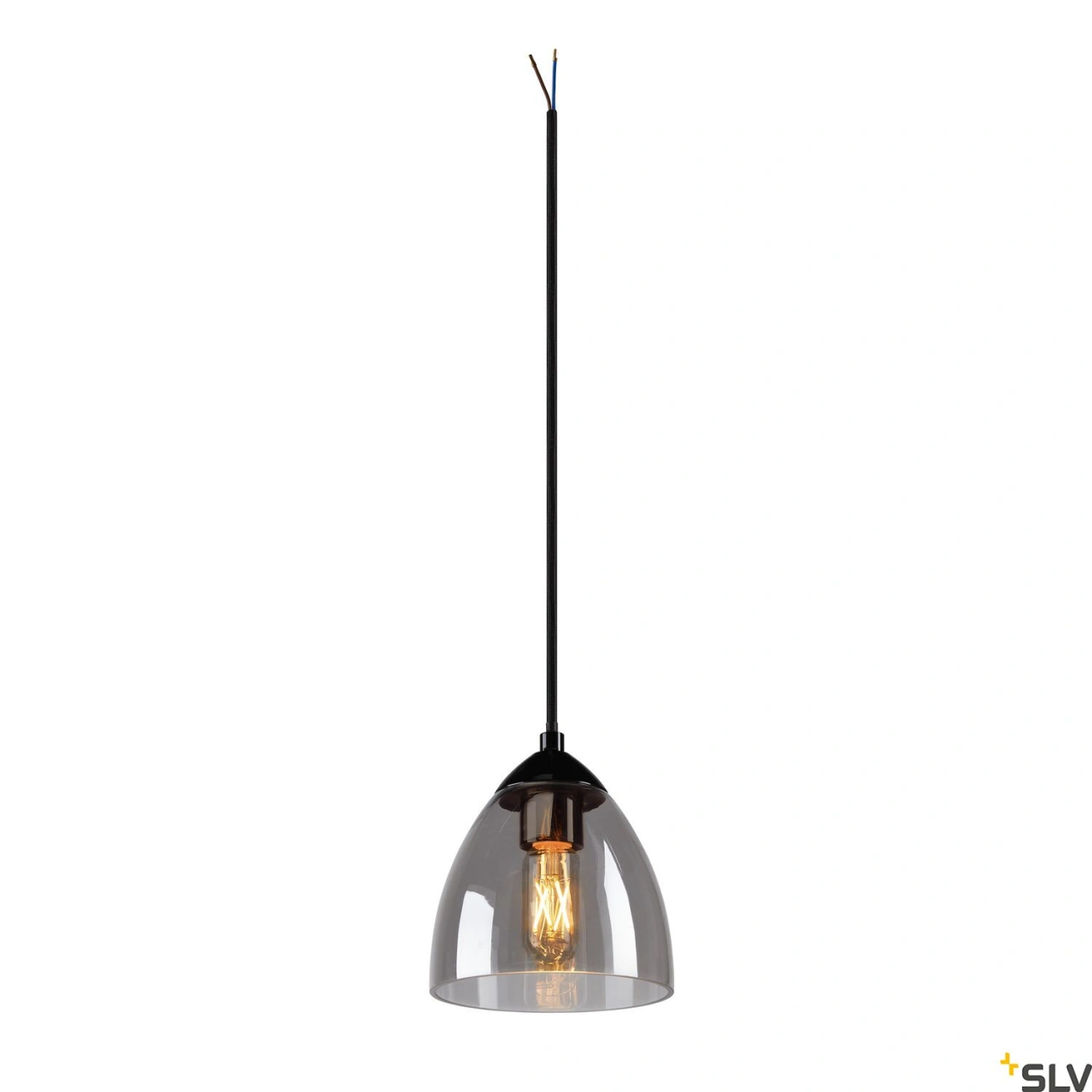 PARA CONE GL GU10, suspendat negru / transparent