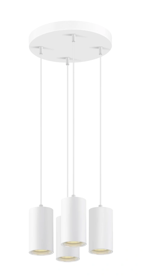 ASTO TUBE,PL, GU10, suspendat lungime 250 cm, max. 4x10W alb