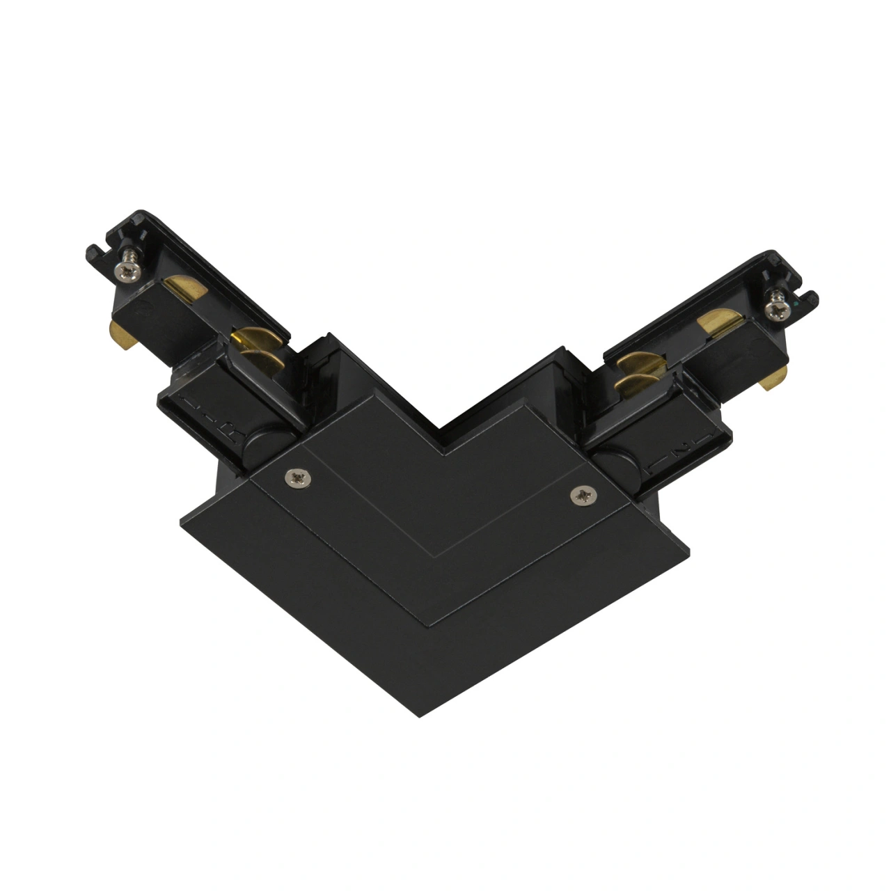 L-connector  S-TRACK 3-phase-încastrata șină ,IP20,negru