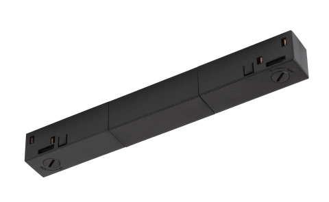 Conector electric longitudinal, 48V TRACK, negru, DALI