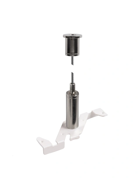 Suspensie de cablu de sârmă de 3m, 48V TRACK, alb