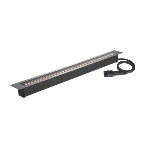 DASAR 1200, 34W, 3000K, IP65/IP67, pătrat, oțel inoxidabil