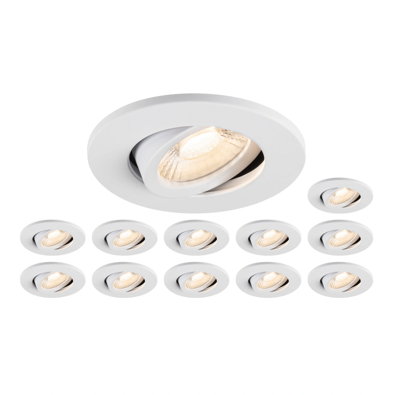 UNIVERSAL DOWNLIGHT MOVE PHASE IP20, set, alb, rotund