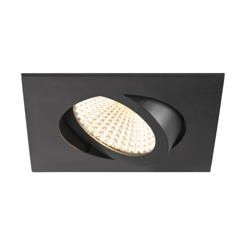 NEW TRIA 68, 3000K, 60°, IP20, pătrat, negru