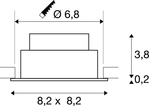 NEW TRIA 68, 1800-3000K, 38°, IP20, pătrat, alb_2