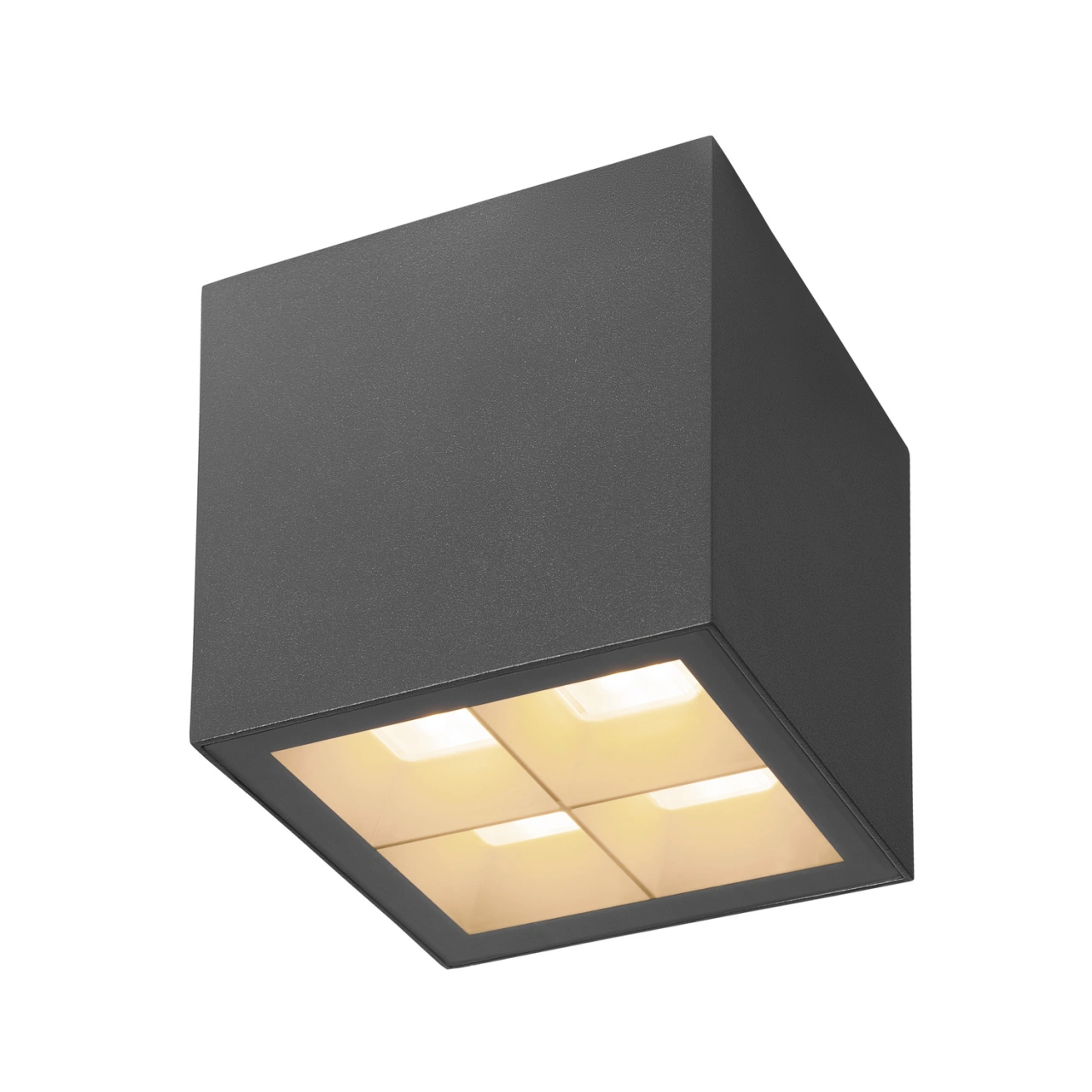 S-CUBE, 2700/3000K, 15W, FAZĂ, 80°, antracit