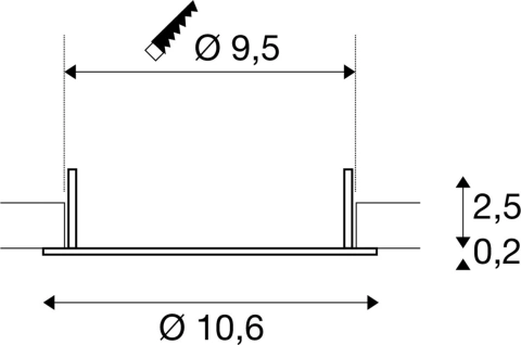 DOWNLIGHT V 100, capac plat alb_1