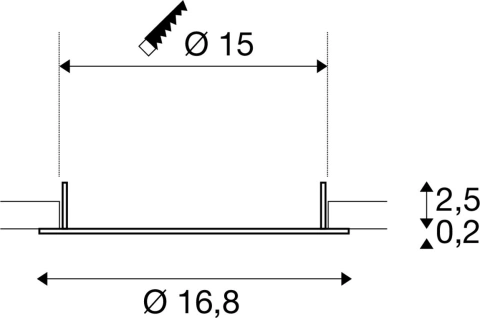 DOWNLIGHT V 150, capac plat negru_1