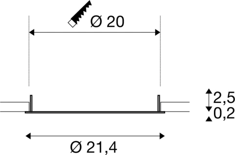 DOWNLIGHT V 200, capac plat alb_1