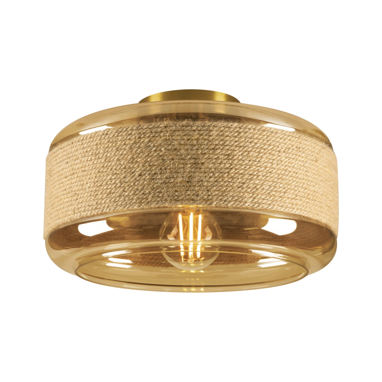 PANTILO ROPE 27, cilindrică, 1x max. 15W E27, auriu