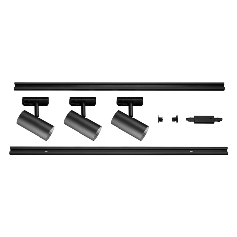 NOBLO SPOT, set 1PH, rotund, 2700K, 19W, TRIAC C, 32°, negru