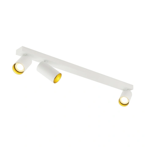Plafoniera KAMI 3x max. 10W, GU10, alb/auriu