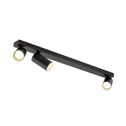 Plafoniera KAMI 3x max. 10W, GU10, negru/alb