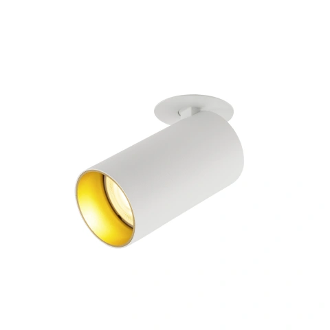 KAMI, plafoniera încasabilă, 1x max 10W, GU10, alb/aurie