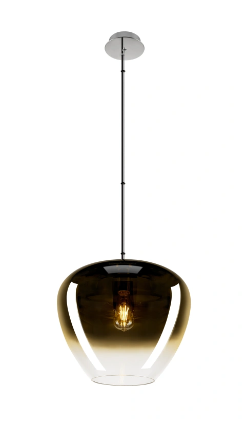 PANTILO CONVEX 40, Pendant lamp, 150cm, E27, max. 40W, gold