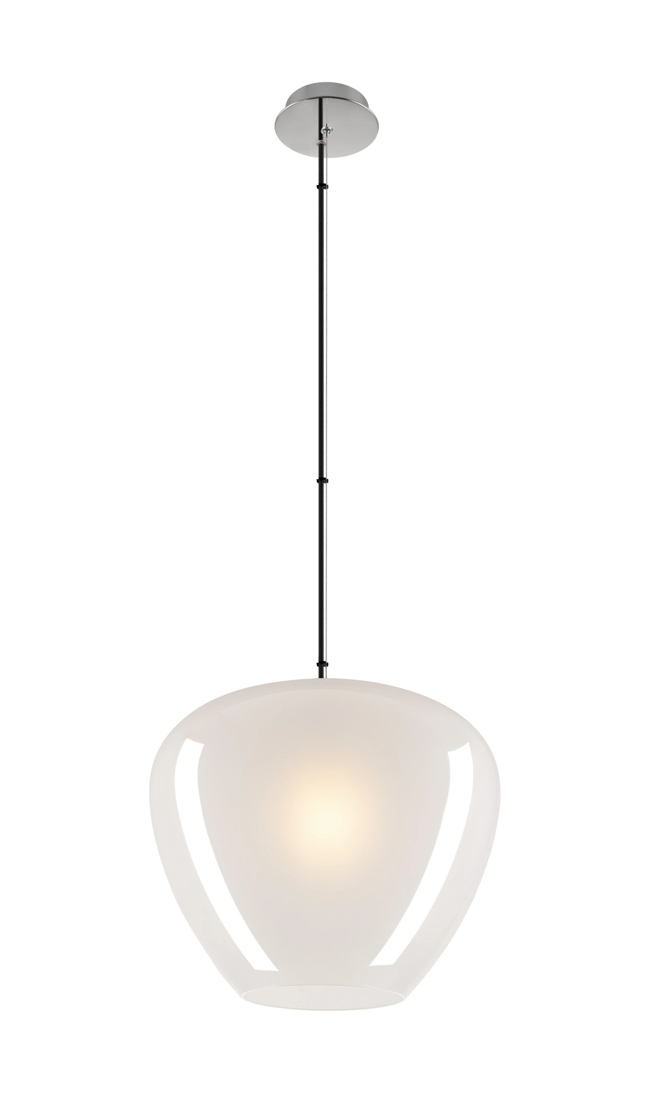 PANTILO CONVEX 40, Pendant lamp, 150cm, E27, max. 40W, white
