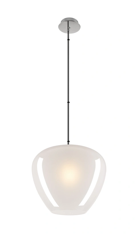 PANTILO CONVEX 40, Pendant lamp, 150cm, E27, max. 40W, white