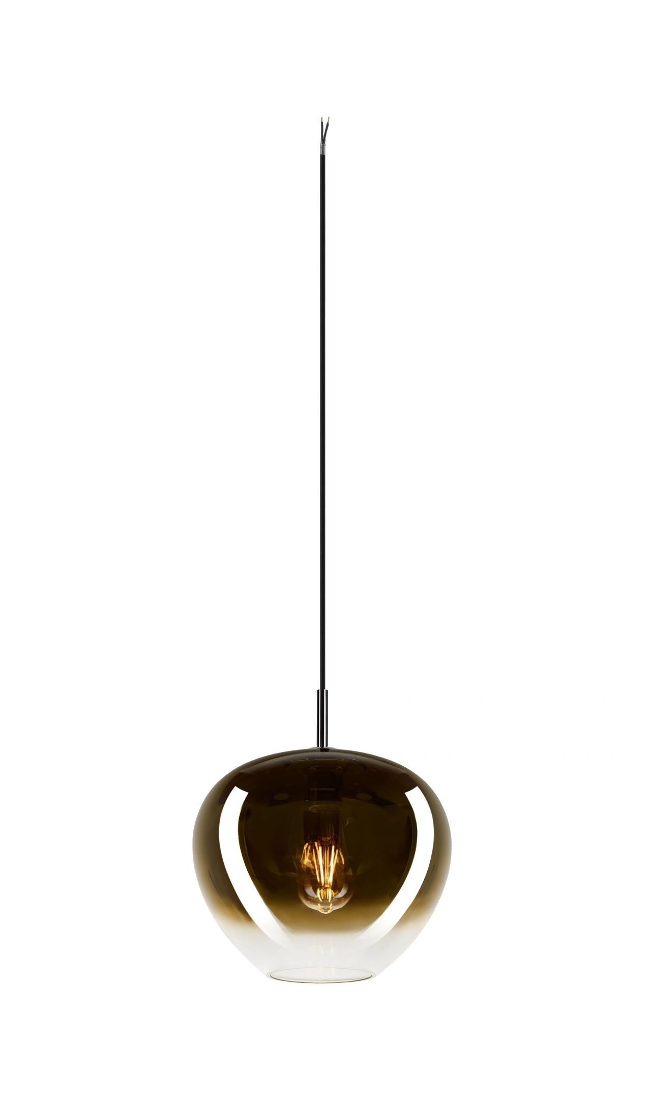PANTILO CONVEX 29, Pendant lamp, 250cm, E27, max. 40W, gold