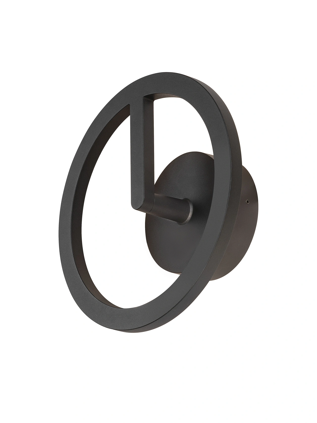 Q-RING, wall lamp, 3000K, PHASE, IP65, black
