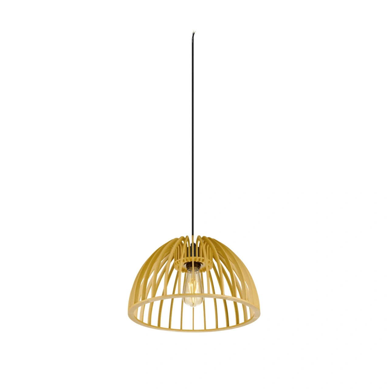 WUD pendant lamp E27 half round   1 x max. 60W black