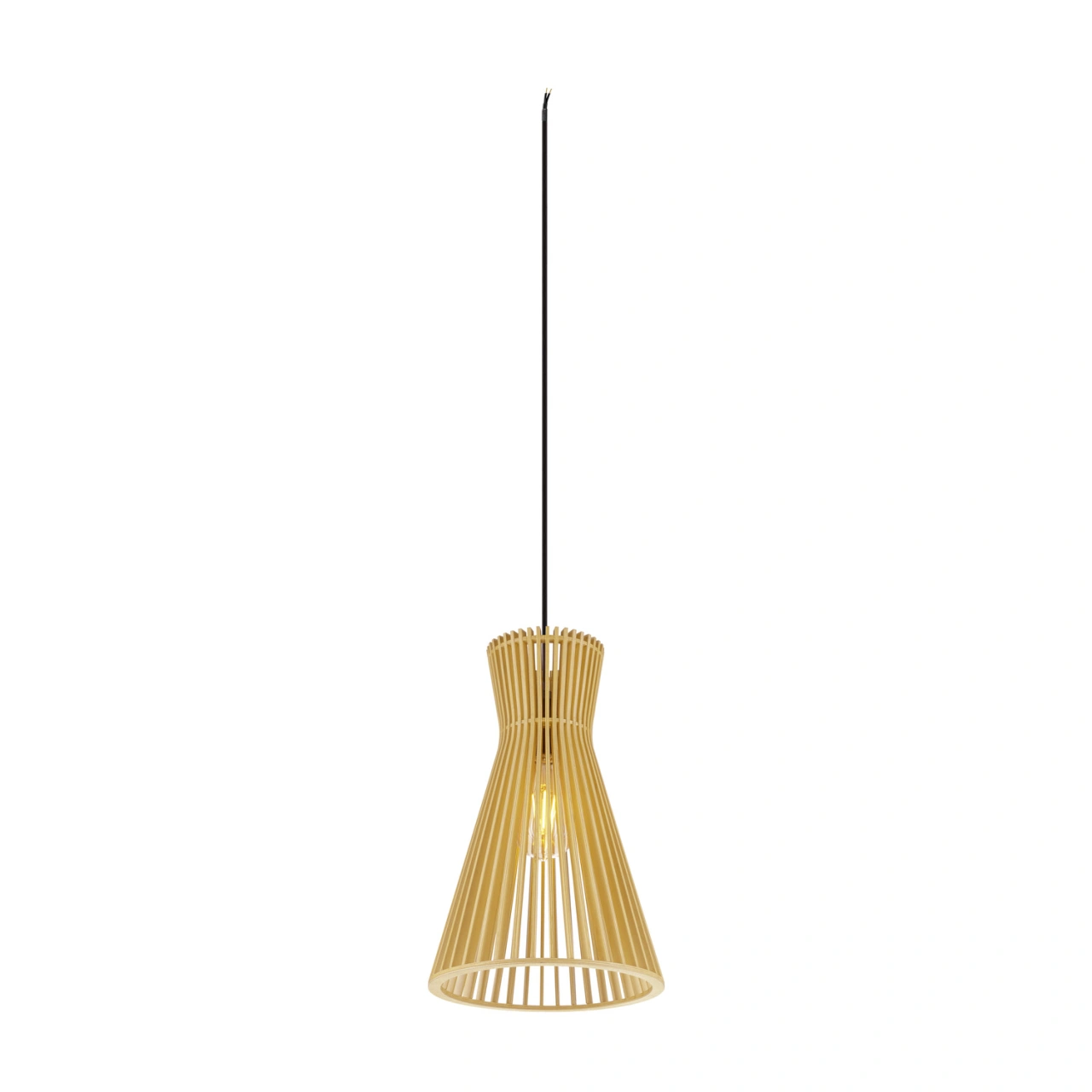 WUD pendant lamp E27 conical  1 x max. 60W black