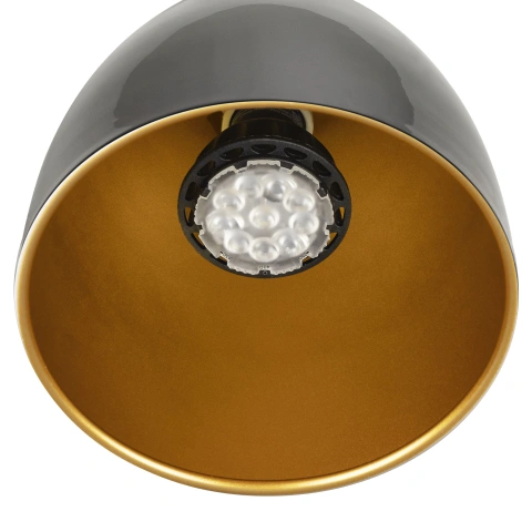 PARA CONE 14, 3 Phasen System Leuchte, GU10, black/gold_1