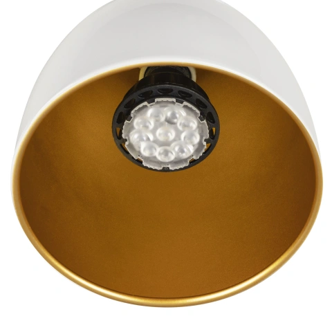 PARA CONE 14, 3 Phasen System Leuchte, GU10, white/gold_1