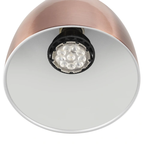 PARA CONE 14, 3 Phasen System Leuchte, GU10, kupfer/white_1
