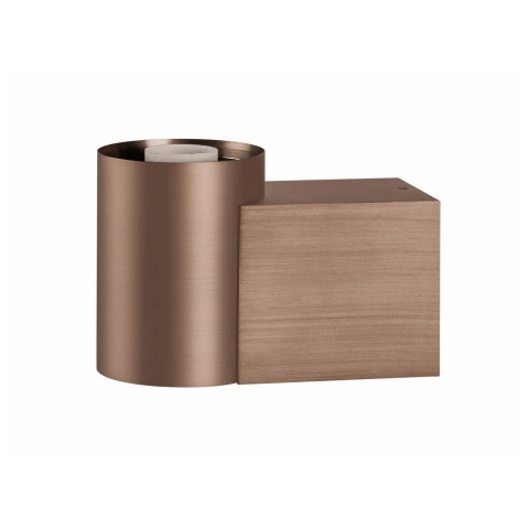 VARYT wall-mounted light round 1x max. 6W E14 copper