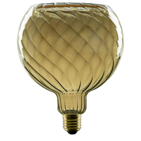 LED Floating Globe 150 twisted smokey grey E27 PHASE 6W 1,9K