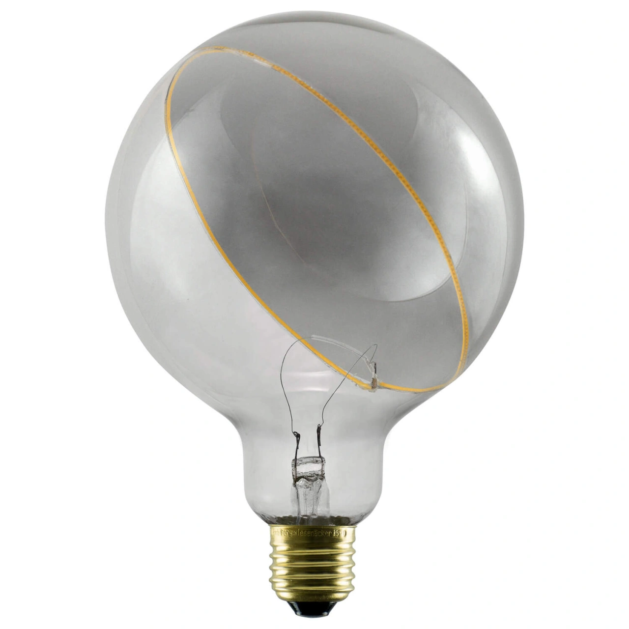 LED Illusion Globe 125 slanting top smokey E27  5W 2200K