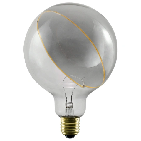 LED Illusion Globe 125 slanting top smokey E27  5W 2200K