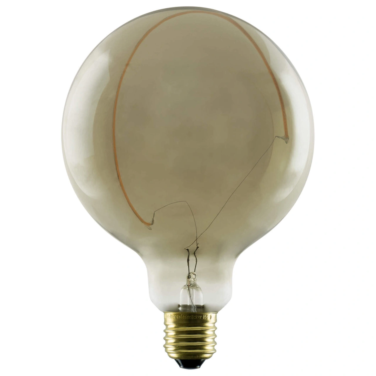 LED Illusion Globe 125 Crescent slanting  smokey E27 6W 1,9K