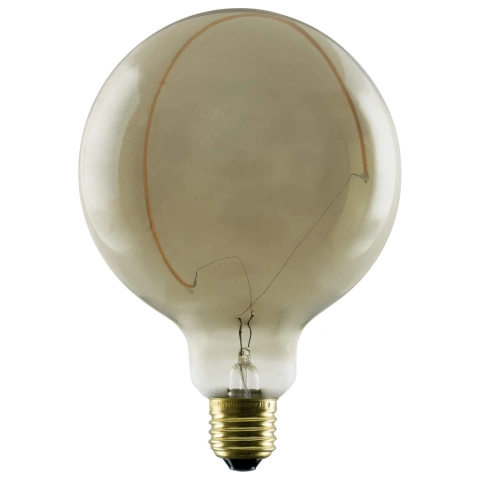 LED Illusion Globe 125 Crescent slanting  smokey E27 6W 1,9K