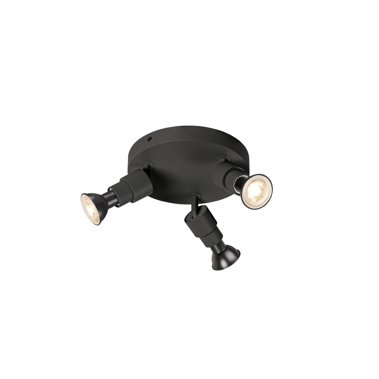 PURI 2.0 Basic round 3 x max. 6W GU10 black