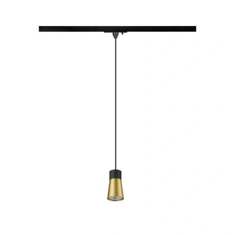 PURI 2.0 Cone 1~ pendant lamp GU10 max. 1x 6W bl/ gold_1