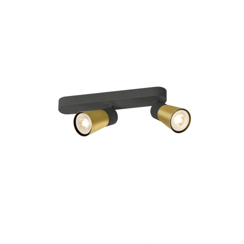PURI 2.0 Cone asymmetrical max. 2x 6W GU10 black / gold