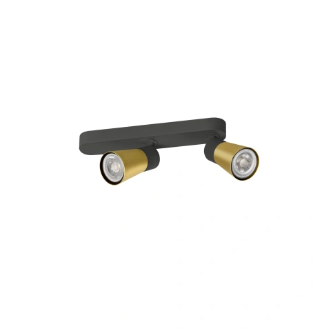 PURI 2.0 Cone asymmetrical max. 2x 6W GU10 black / gold_1