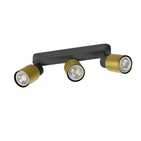 PURI 2.0 Tube long max. 3x 6W GU10 black / gold_1