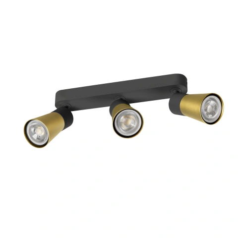 PURI 2.0 Cone long max. 3x 6W GU10 black / gold_1