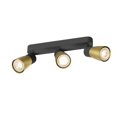 PURI 2.0 Dome long max. 3x 6W GU10 black / gold