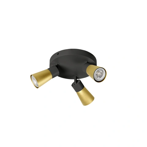 PURI 2.0 Cone round max. 3x 6W GU10 black / gold_1