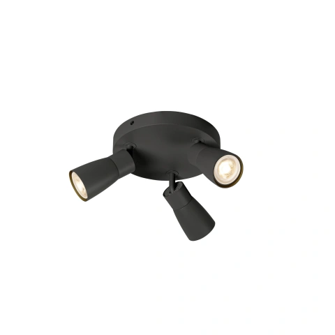 PURI 2.0 Dome round max. 3x 6W GU10 black