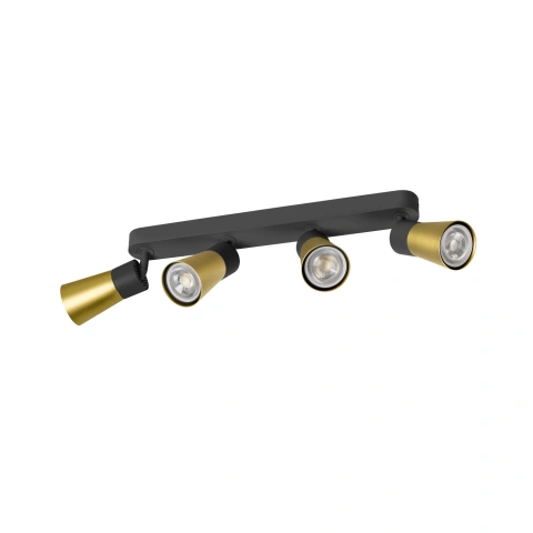 PURI 2.0 Cone long  max. 4x 6W GU10 black / gold_1