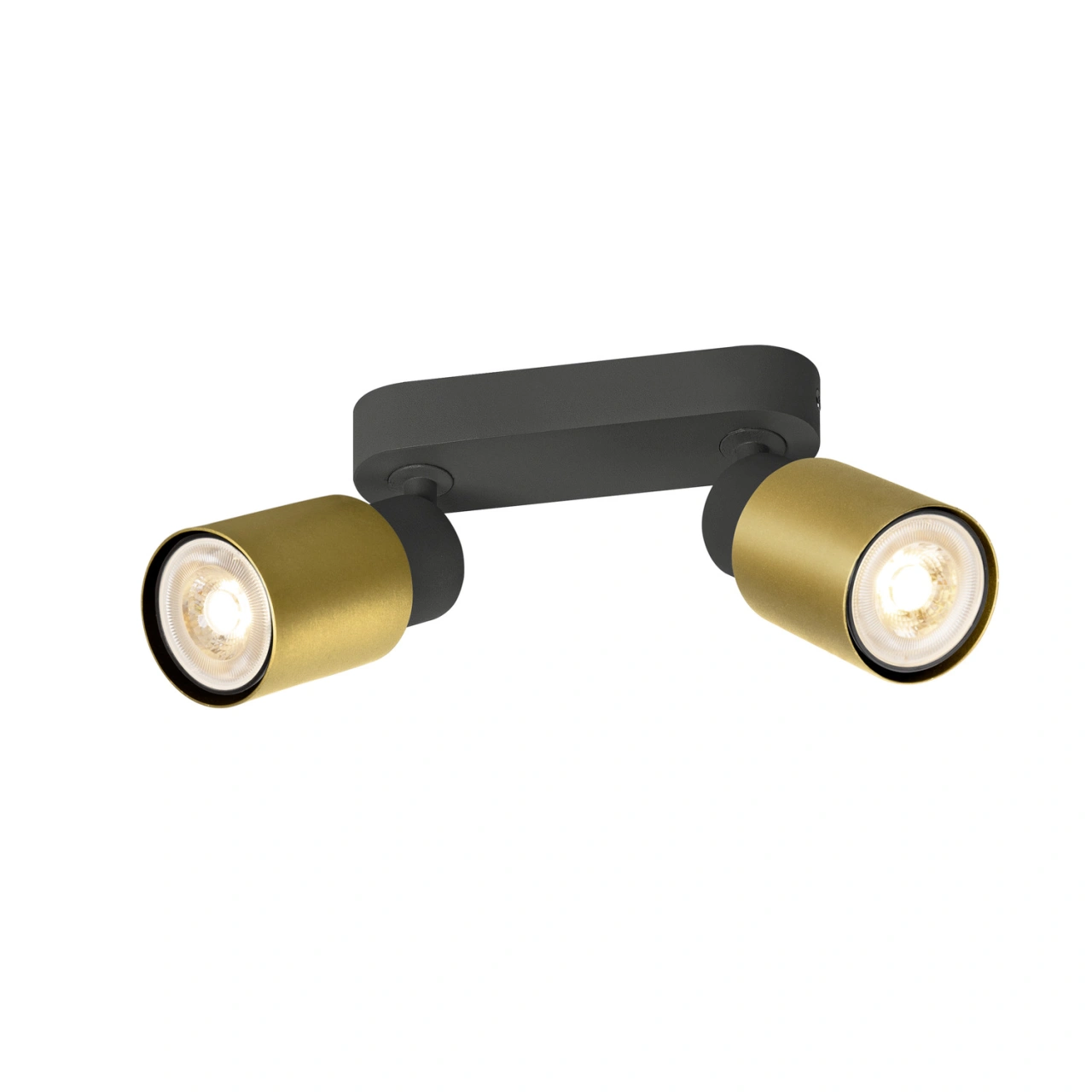 PURI 2.0 Tube  long  max 2x 6W GU10 black / gold