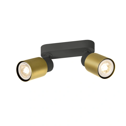PURI 2.0 Tube  long  max 2x 6W GU10 black / gold
